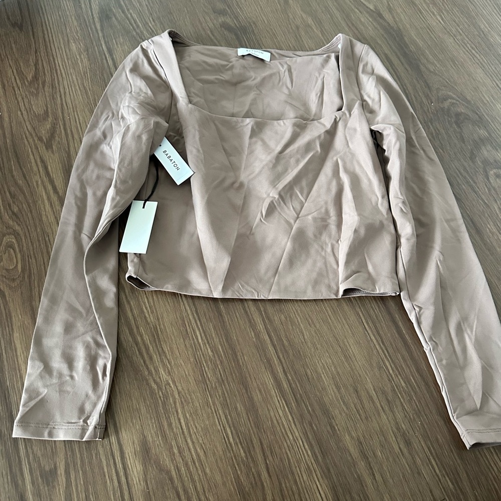 NWT Aritzia Contour Long Sleeve Square Neck